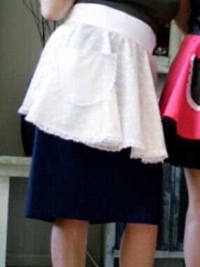 Classic White Lace Hostess Apron Bridal Gift Made in LA New